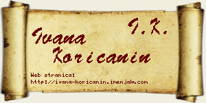 Ivana Korićanin vizit kartica